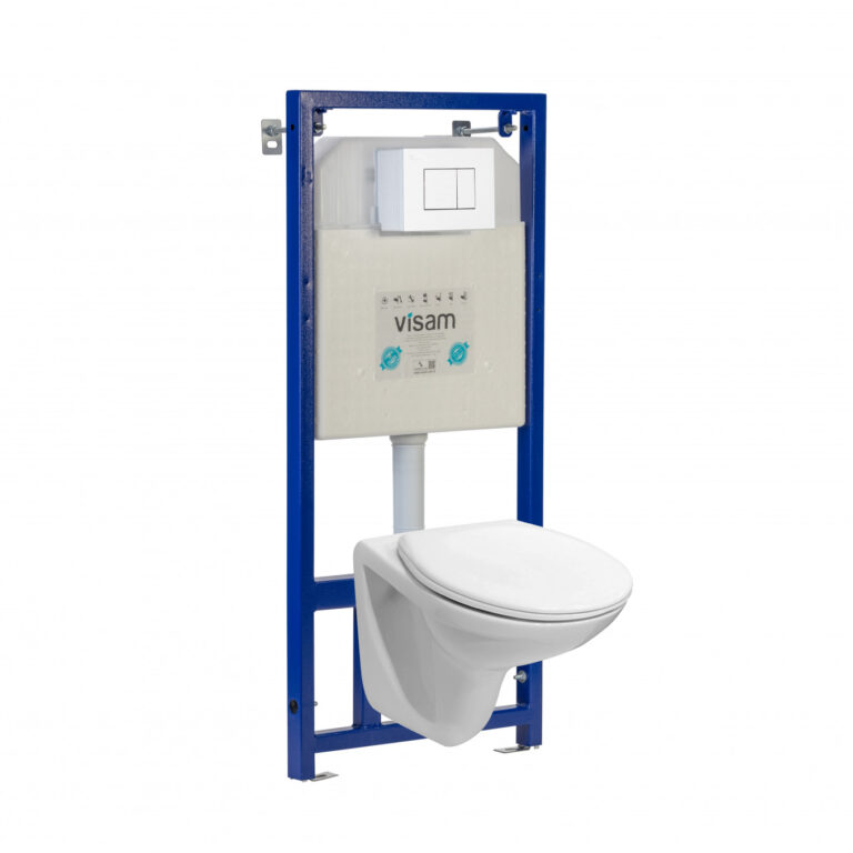 Visam WC SET - Visam ugradni vodokotlić+Visam Efes beli taster+Jika Pro ...
